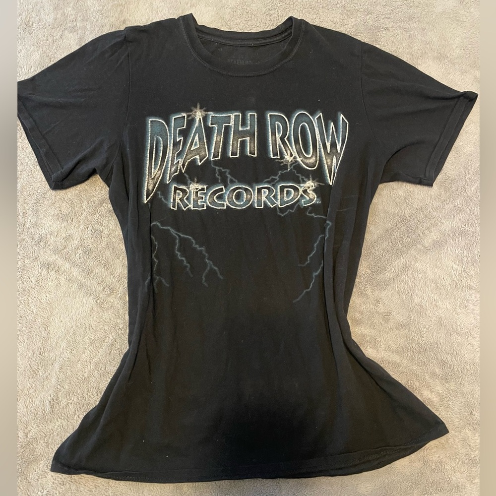 Women's DEATH ROW RECORDS black T-Shirt